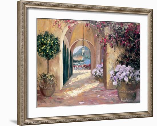 Seaside Portico-Stevens Allayn-Framed Art Print