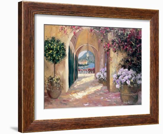 Seaside Portico-Stevens Allayn-Framed Art Print