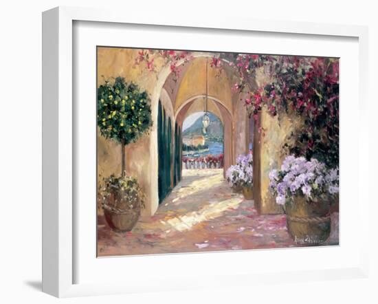 Seaside Portico-Stevens Allayn-Framed Art Print