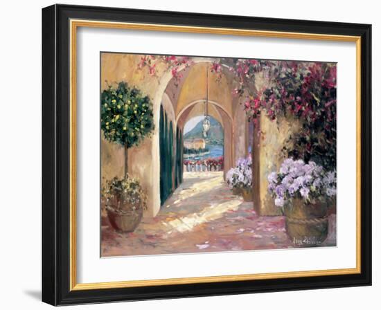 Seaside Portico-Stevens Allayn-Framed Art Print