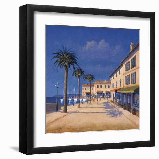 Seaside Promenade II-David Short-Framed Giclee Print