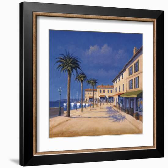 Seaside Promenade II-David Short-Framed Giclee Print