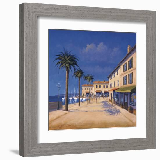 Seaside Promenade II-David Short-Framed Giclee Print