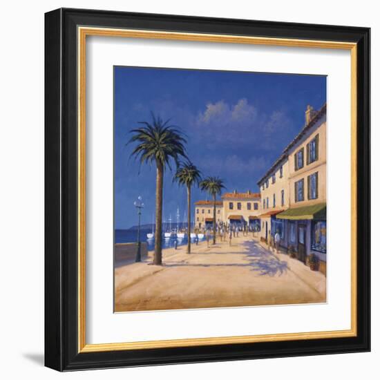 Seaside Promenade II-David Short-Framed Giclee Print