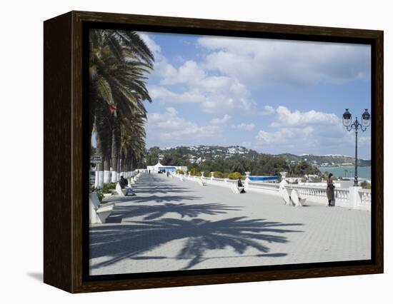 Seaside Promenade, La Marsa Resort, Near Tunis, Tunisia, North Africa, Africa-Ethel Davies-Framed Premier Image Canvas