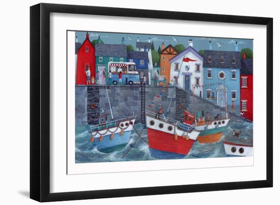 Seaside Promenade-Peter Adderley-Framed Art Print