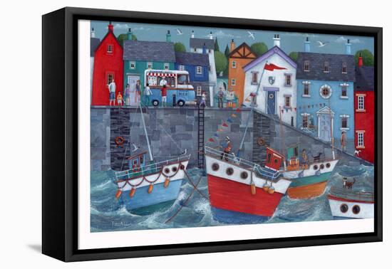 Seaside Promenade-Peter Adderley-Framed Stretched Canvas