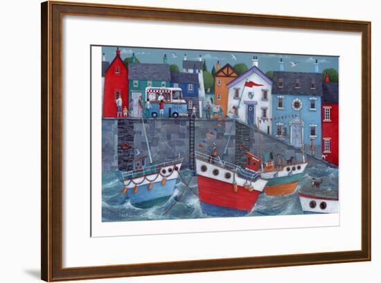 Seaside Promenade-Peter Adderley-Framed Art Print