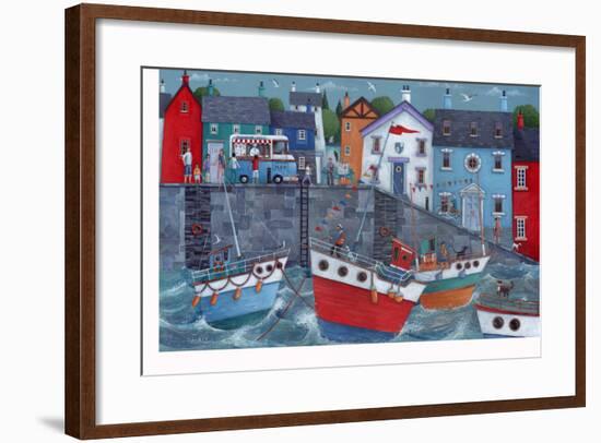 Seaside Promenade-Peter Adderley-Framed Art Print