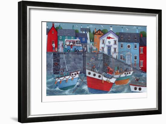 Seaside Promenade-Peter Adderley-Framed Art Print