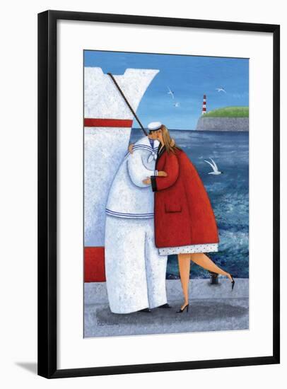 Seaside Reunion-Peter Adderley-Framed Art Print