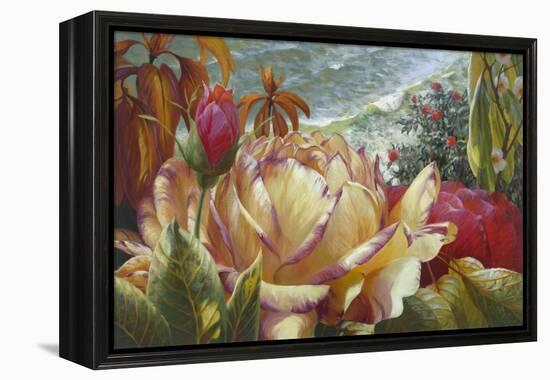 Seaside Roses-Elizabeth Horning-Framed Premier Image Canvas