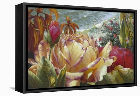 Seaside Roses-Elizabeth Horning-Framed Premier Image Canvas