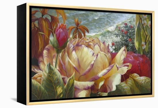 Seaside Roses-Elizabeth Horning-Framed Premier Image Canvas