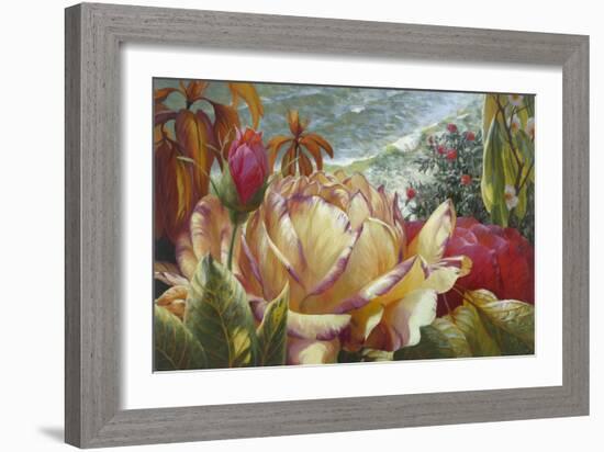 Seaside Roses-Elizabeth Horning-Framed Giclee Print