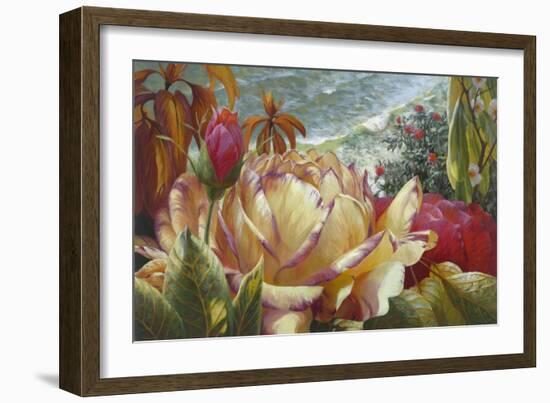 Seaside Roses-Elizabeth Horning-Framed Giclee Print