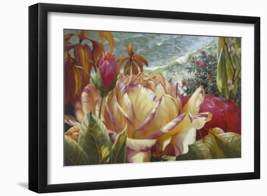 Seaside Roses-Elizabeth Horning-Framed Giclee Print