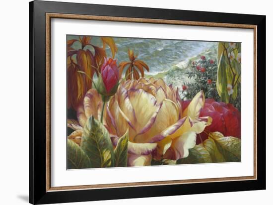 Seaside Roses-Elizabeth Horning-Framed Giclee Print