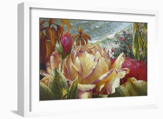 Seaside Roses-Elizabeth Horning-Framed Giclee Print