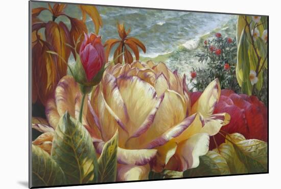 Seaside Roses-Elizabeth Horning-Mounted Giclee Print