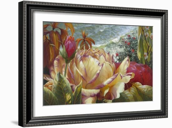 Seaside Roses-Elizabeth Horning-Framed Giclee Print