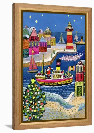 Seaside Santa-Stanley Cooke-Framed Premier Image Canvas
