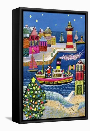 Seaside Santa-Stanley Cooke-Framed Premier Image Canvas