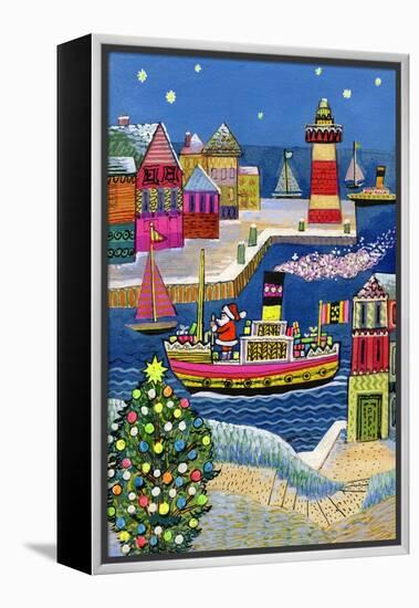 Seaside Santa-Stanley Cooke-Framed Premier Image Canvas