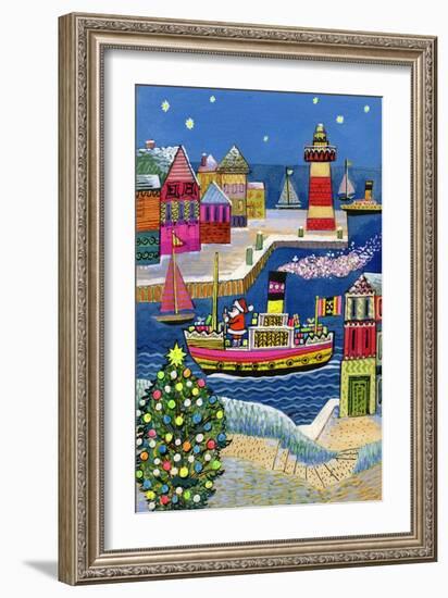 Seaside Santa-Stanley Cooke-Framed Giclee Print