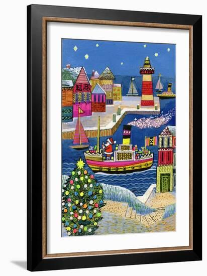 Seaside Santa-Stanley Cooke-Framed Giclee Print