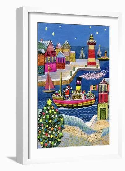 Seaside Santa-Stanley Cooke-Framed Giclee Print