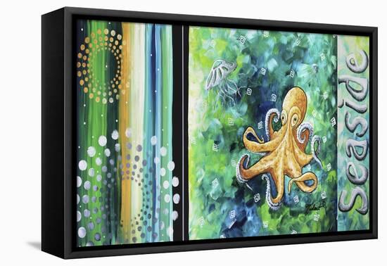 Seaside Sea of Whimsy-Megan Aroon Duncanson-Framed Premier Image Canvas