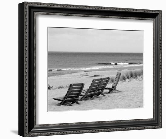 Seaside Seating-Eve Turek-Framed Art Print