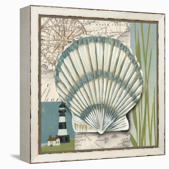 Seaside Shell II-Chariklia Zarris-Framed Stretched Canvas