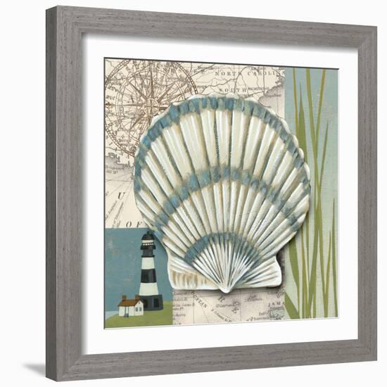 Seaside Shell II-Chariklia Zarris-Framed Art Print
