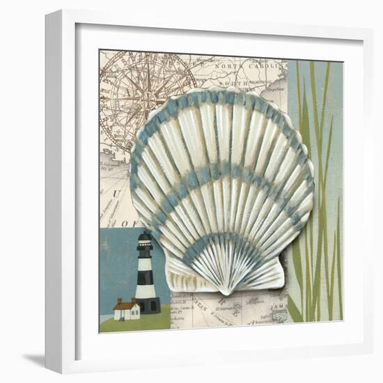 Seaside Shell II-Chariklia Zarris-Framed Art Print