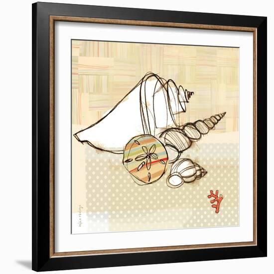 Seaside Shells in Group-Robbin Rawlings-Framed Art Print