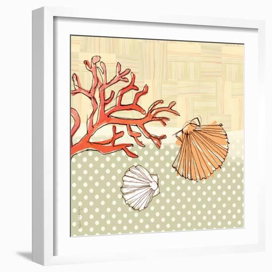 Seaside Shells-Robbin Rawlings-Framed Art Print