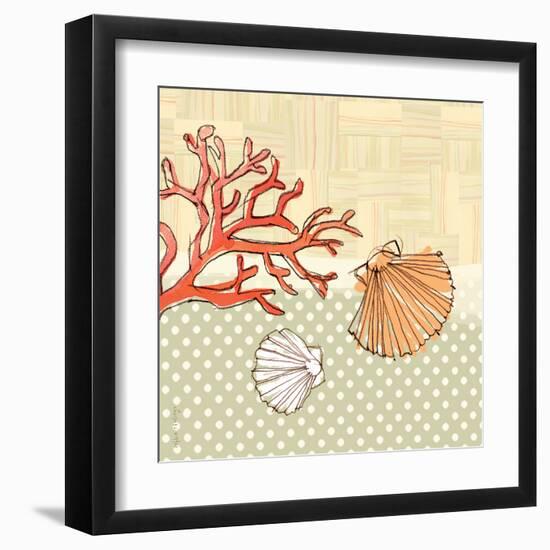 Seaside Shells-Robbin Rawlings-Framed Art Print