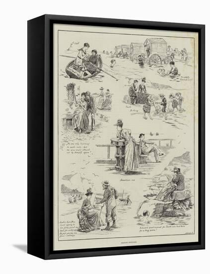 Seaside Sketches-Edward Morant Cox-Framed Premier Image Canvas