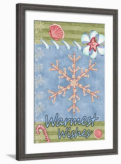 Seaside Snowflake-Valarie Wade-Framed Giclee Print