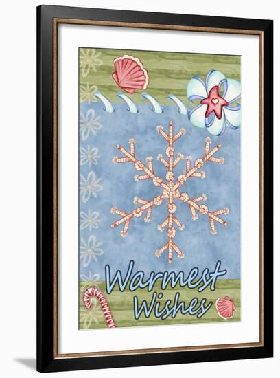 Seaside Snowflake-Valarie Wade-Framed Giclee Print