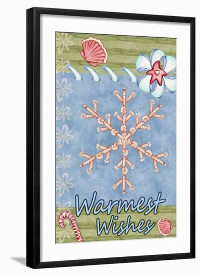 Seaside Snowflake-Valarie Wade-Framed Giclee Print