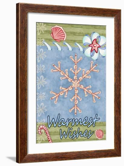 Seaside Snowflake-Valarie Wade-Framed Giclee Print