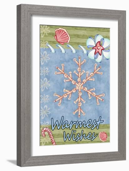 Seaside Snowflake-Valarie Wade-Framed Giclee Print