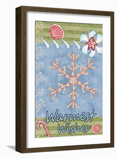 Seaside Snowflake-Valarie Wade-Framed Giclee Print