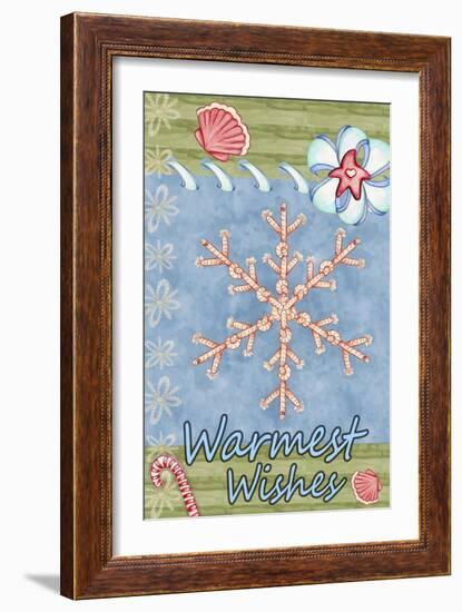 Seaside Snowflake-Valarie Wade-Framed Giclee Print
