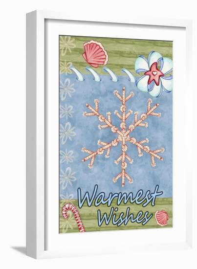 Seaside Snowflake-Valarie Wade-Framed Giclee Print