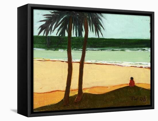 Seaside Solitude, 2006-Tilly Willis-Framed Premier Image Canvas