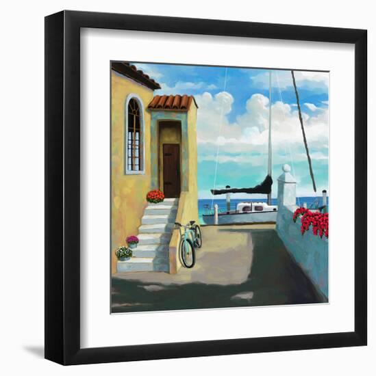 Seaside Steps-Rick Novak-Framed Art Print